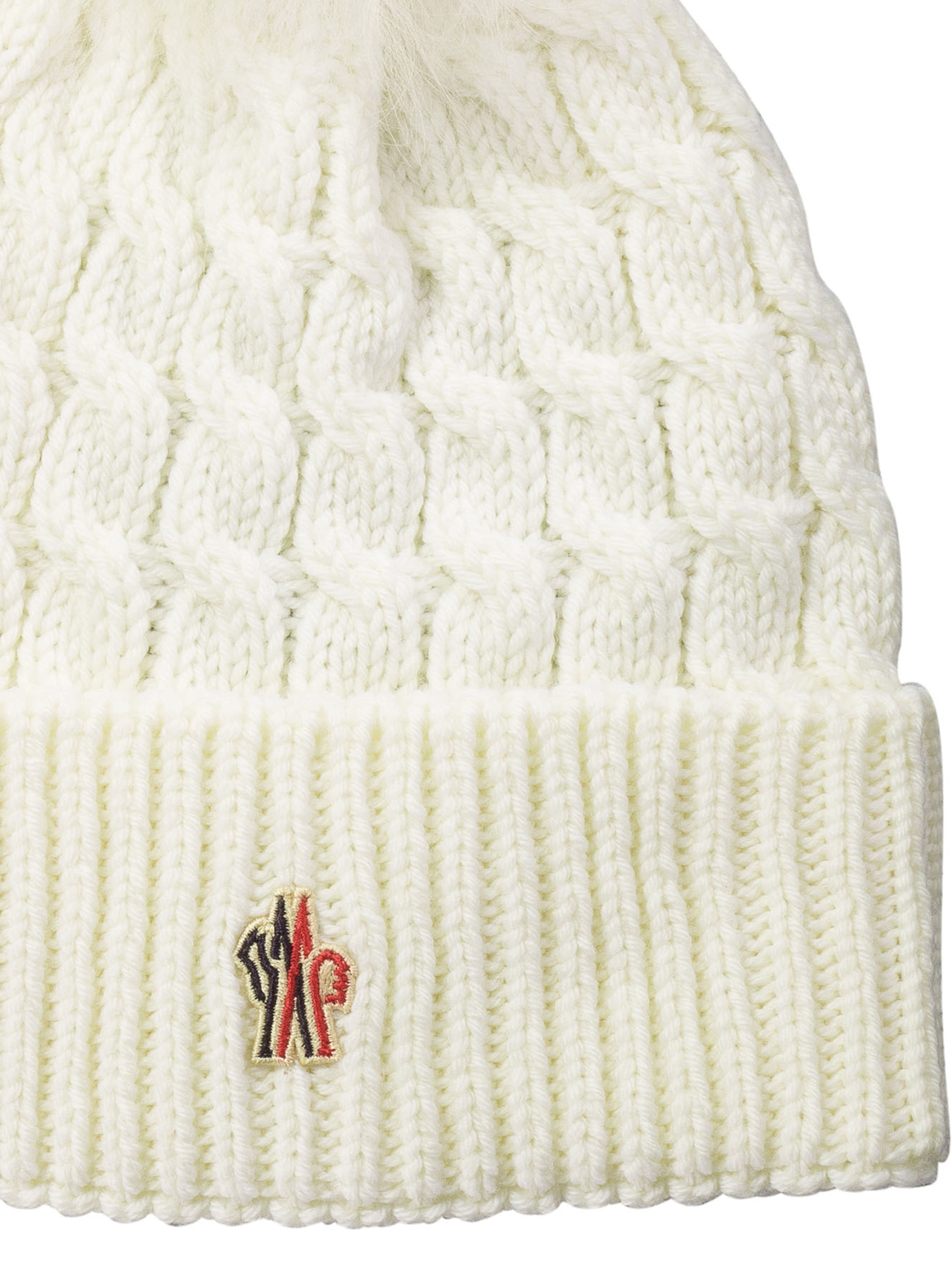 MONCLER GRENOBLE White Wool beanie